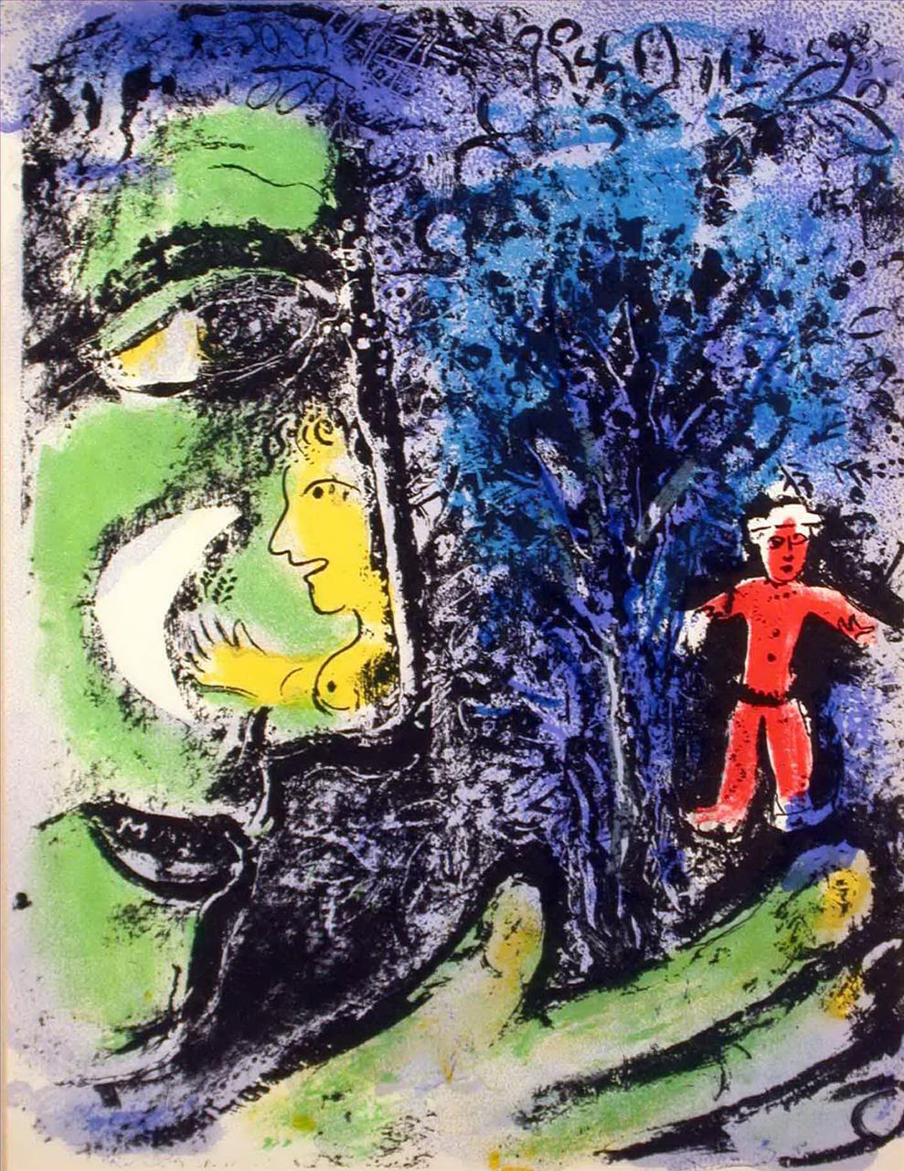現代マルク・シャガールのプロフィールと赤い子油絵